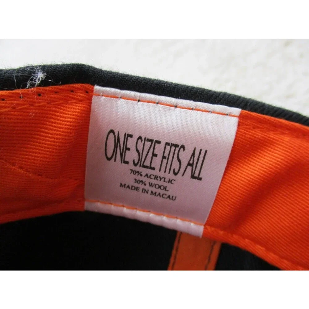 Cincinnati Bengals Hat Cap Strap Back One Size Black Orange NFL Football Mens